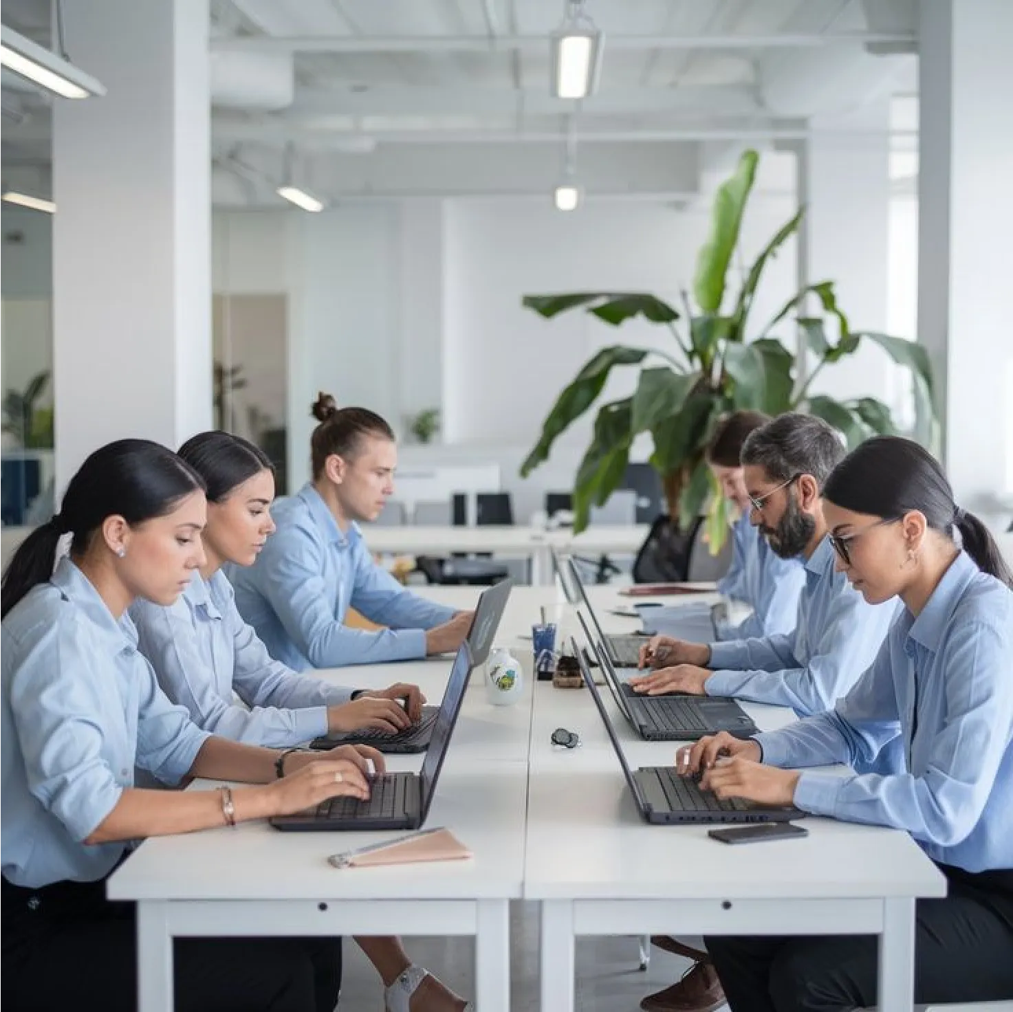 Sala konferencyjna z uczestnikami szkoleń